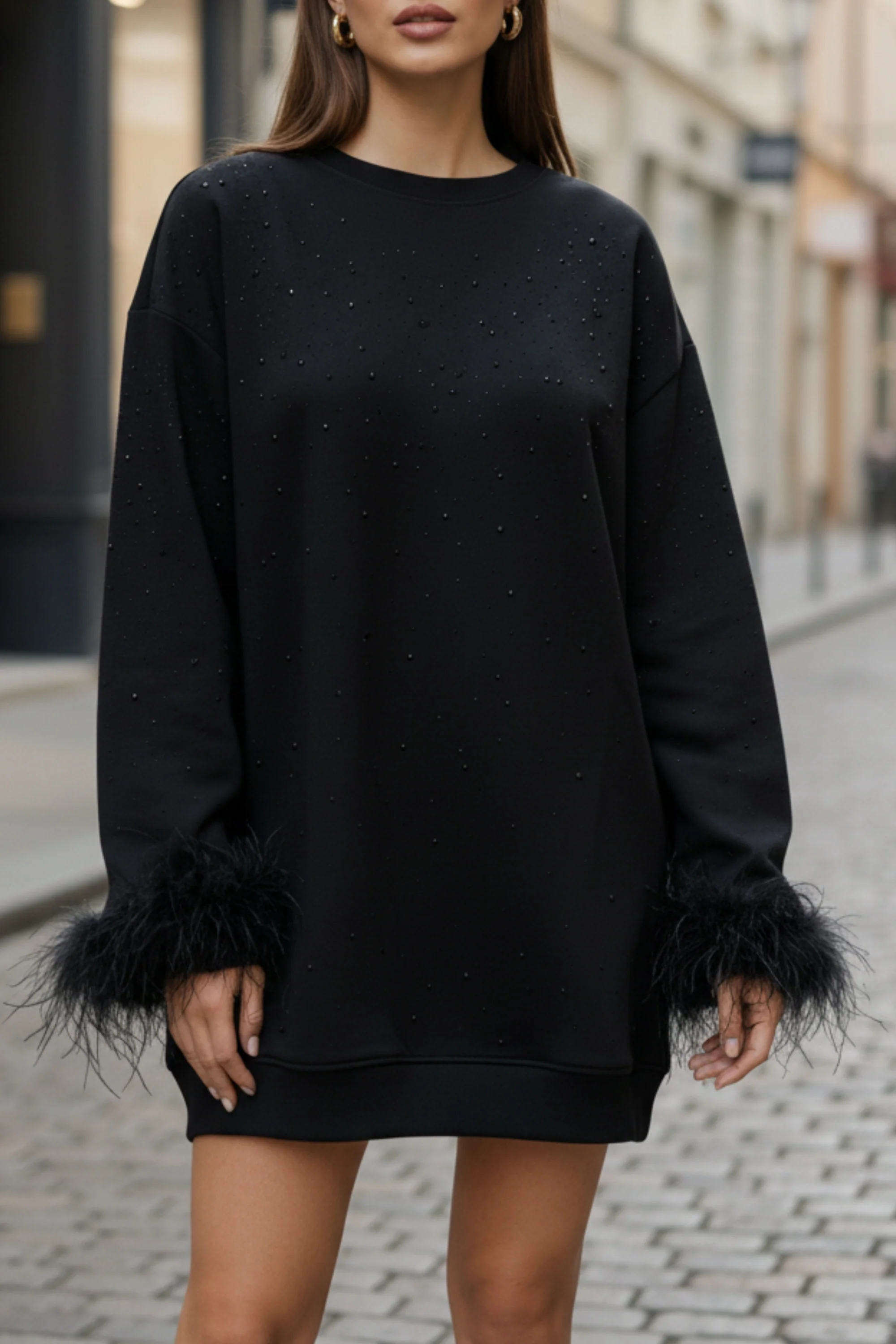 Noir Spark  Oversized Sweatshirt