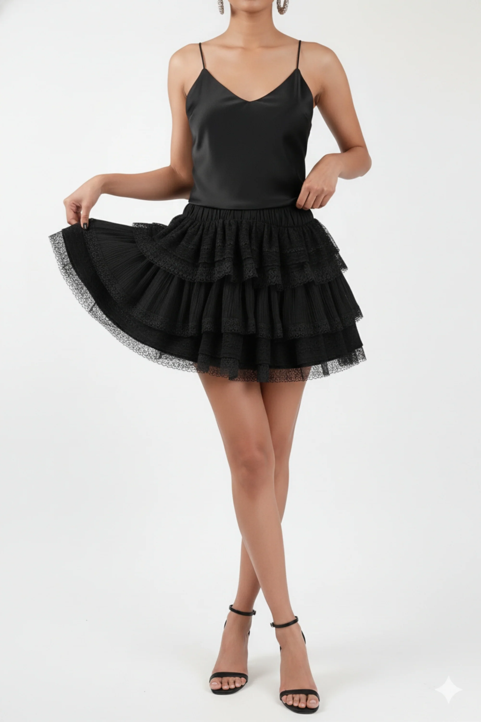 Twirl & Spin Black Skirt