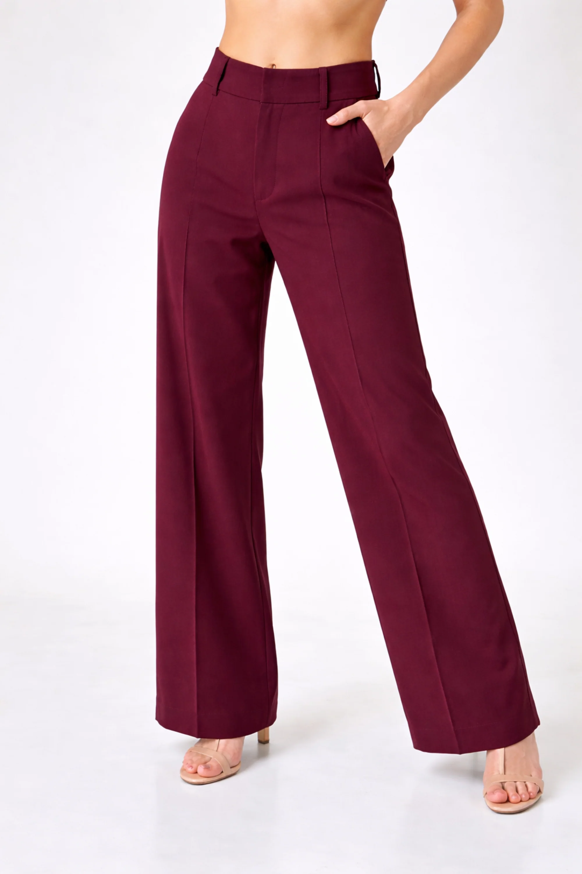 Berry Straight-Fit Trouser