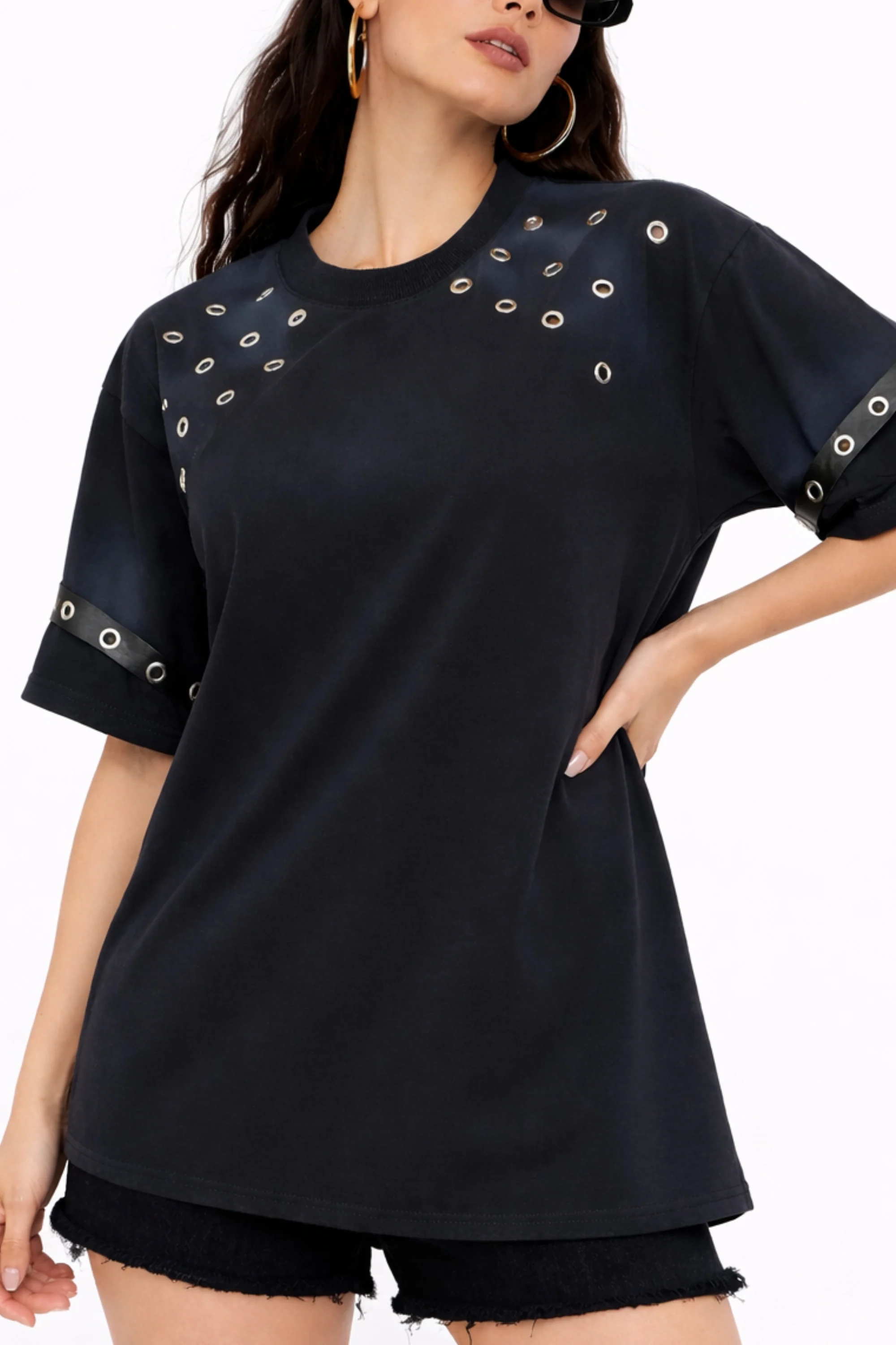 Midnight Rivet Tee
