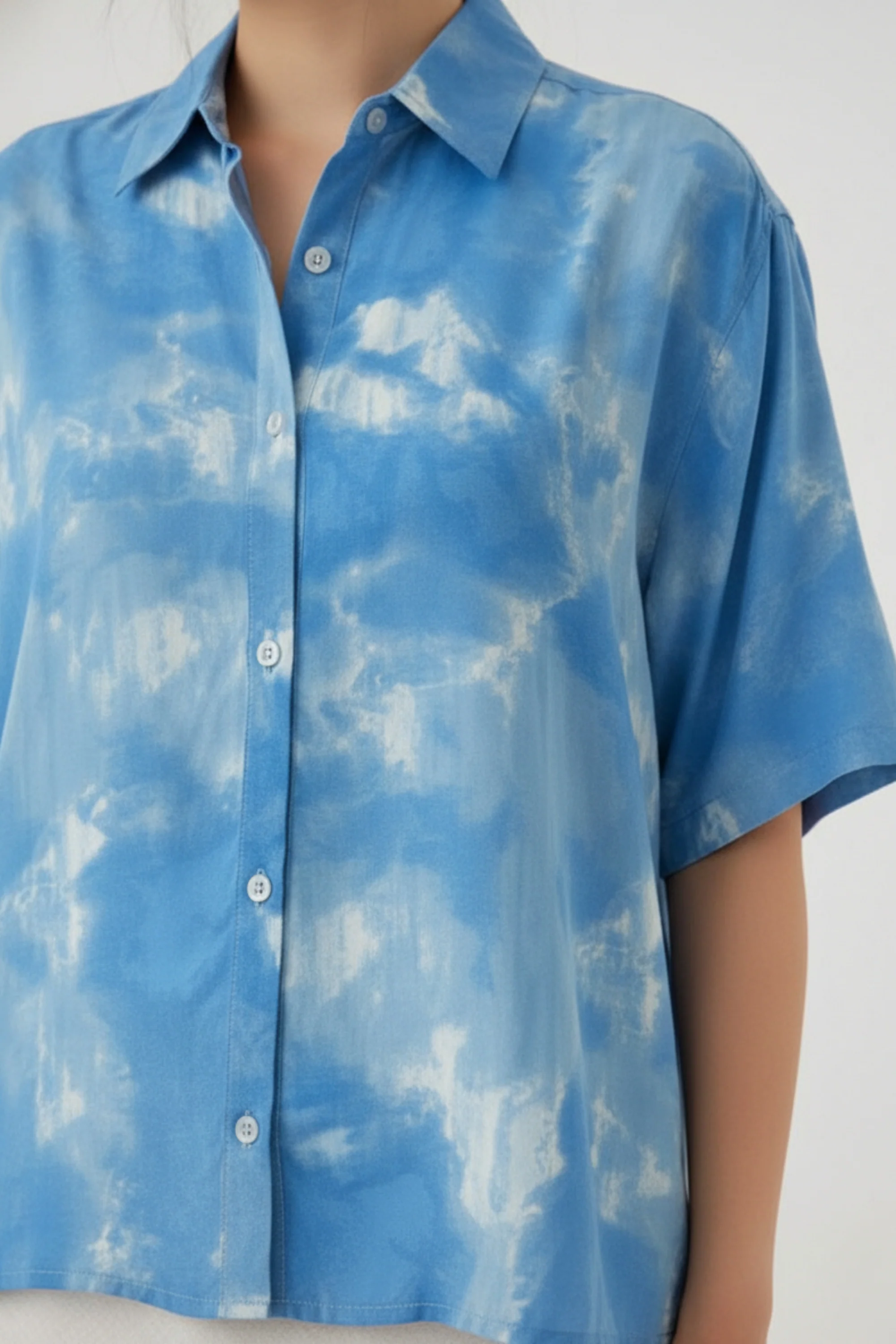 Cloudy Blue Printed Shirt
