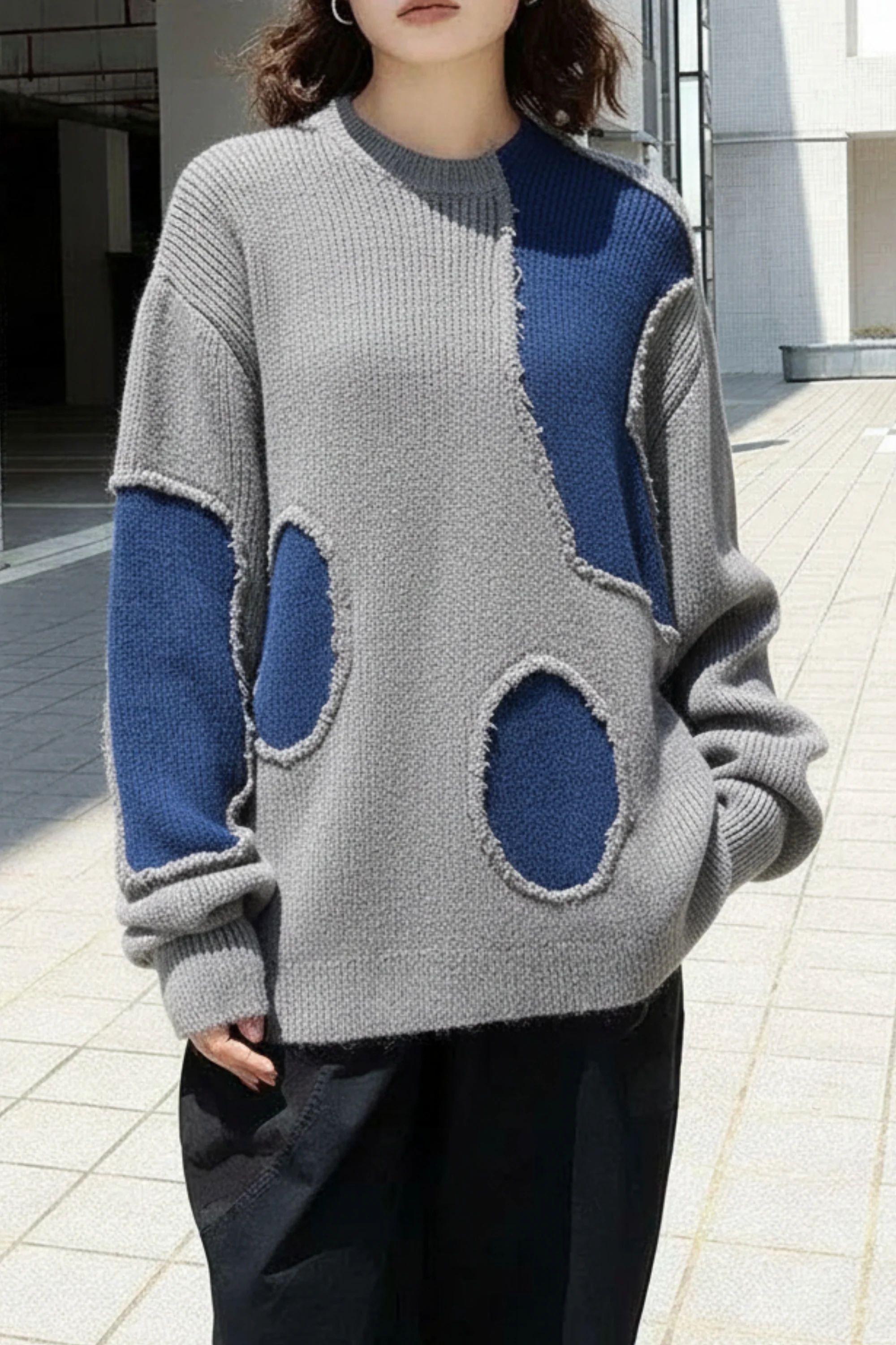 Shadow Sea Patch Sweater